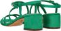 Tamaris Sandalen met hak groen Textiel Dames - Thumbnail 13