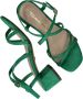 Tamaris Sandalen met hak groen Textiel Dames - Thumbnail 11