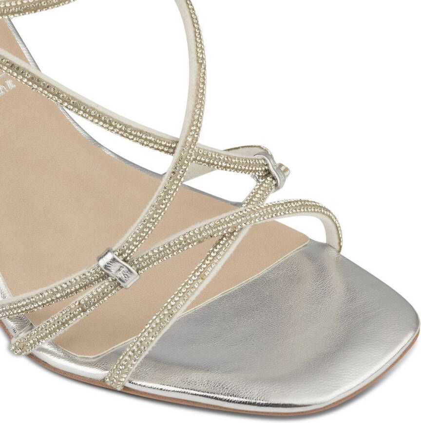 Tamaris Sandalen met hak zilver Synthetisch Dames