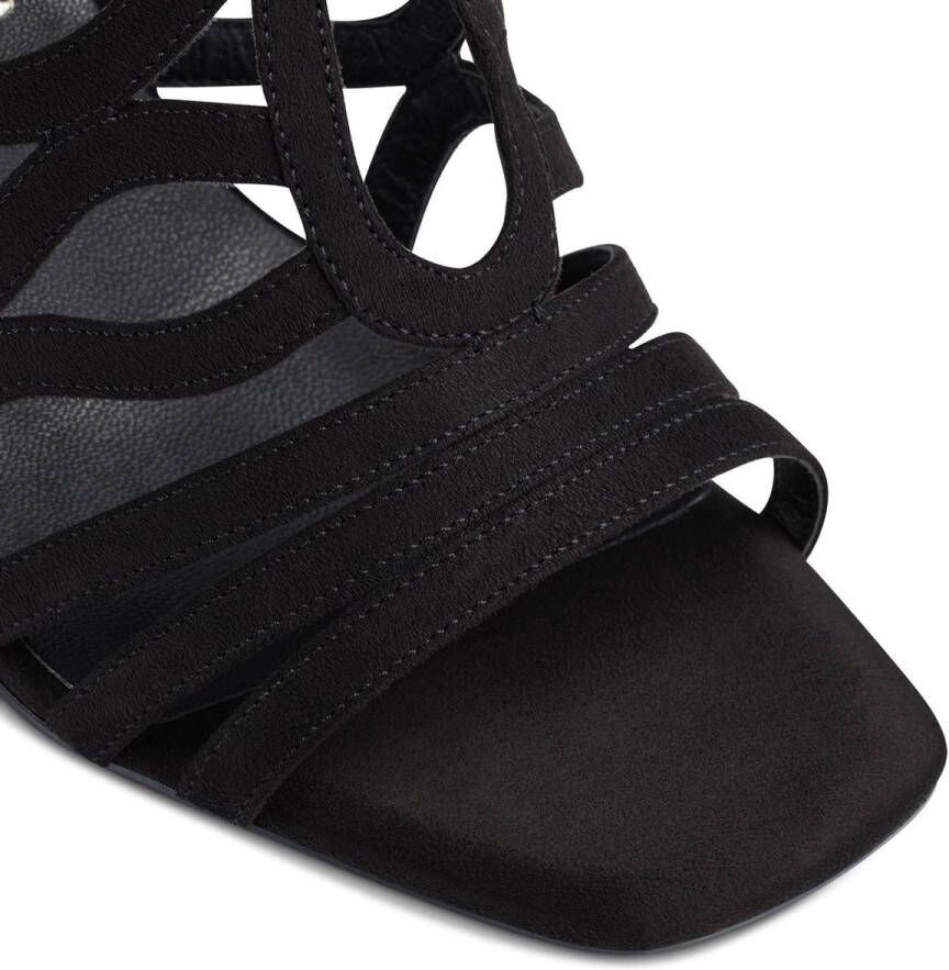 Tamaris Sandalen met hak zwart Textiel Dames - Foto 3