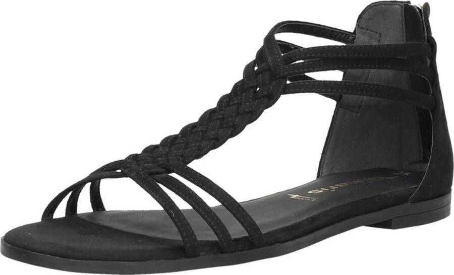 Tamaris Sandalen Plat Sandalen Plat Zwart