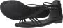 Tamaris Sandalen Plat Sandalen Plat Zwart - Thumbnail 7
