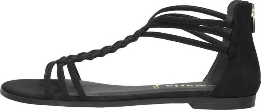 Tamaris Sandalen Plat Sandalen Plat Zwart