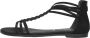 Tamaris Sandalen Plat Sandalen Plat Zwart - Thumbnail 9