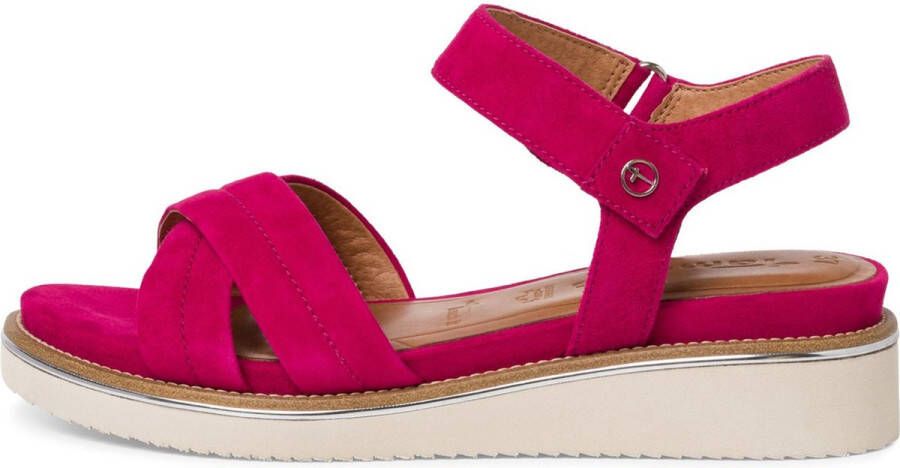 Tamaris Sandalen roze Leer Dames