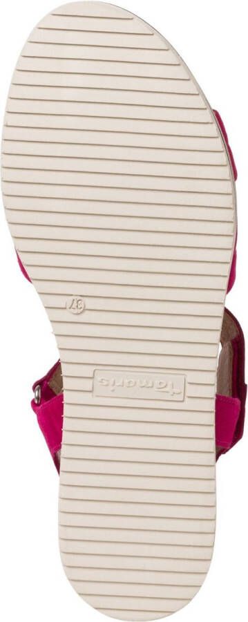 Tamaris Sandalen roze Leer Dames