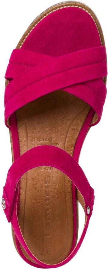 Tamaris Sandalen roze Leer Dames