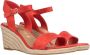 Tamaris Oranje Suède Sandalette met 7 cm Hak Orange Dames - Thumbnail 10