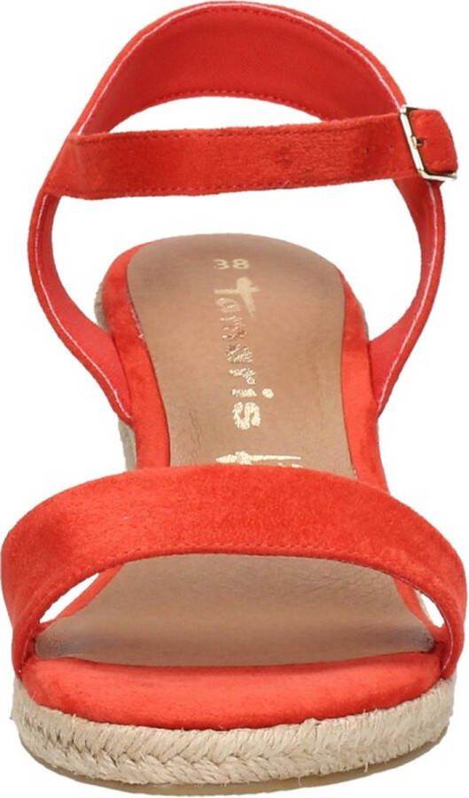 Tamaris Sandalen Touwzool Sandalen Touwzool oranje