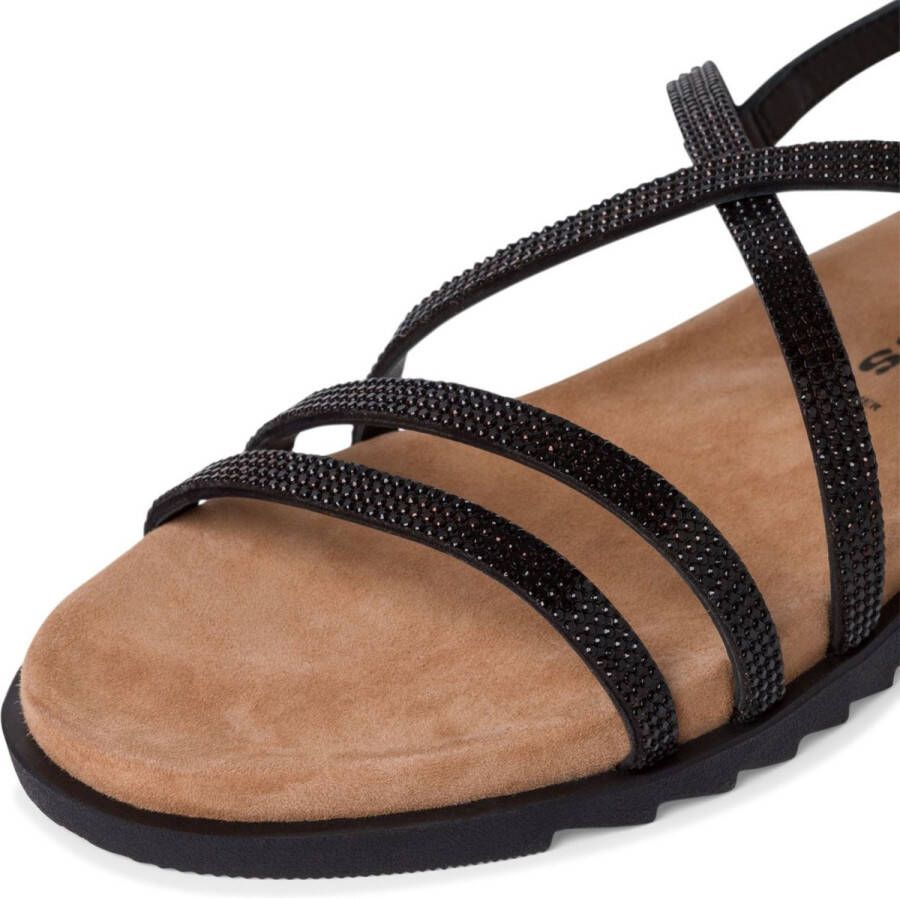 Tamaris Sandalen zwart Leer Dames