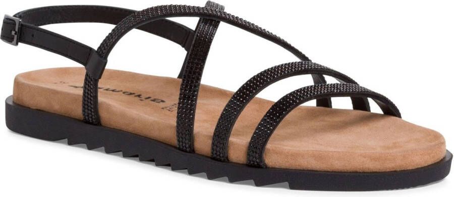 Tamaris Sandalen zwart Leer Dames