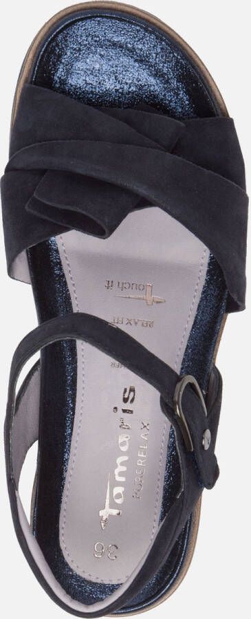 Tamaris Sandalen zwart Leer Dames
