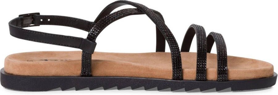 Tamaris Sandalen zwart Leer Dames