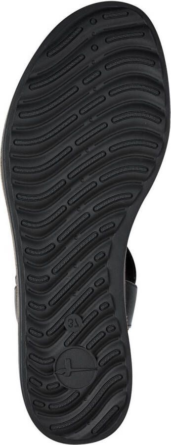 Tamaris Sandalen zwart Leer Dames