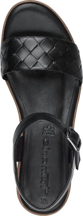 Tamaris Sandalen zwart Leer Dames