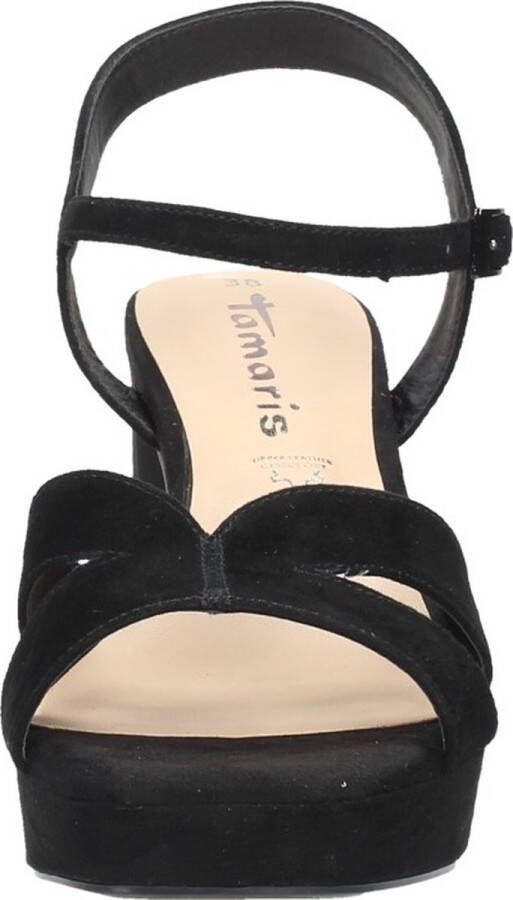 Tamaris Zwarte Suède Sandalette met Enkelbandje Black Dames - Foto 11