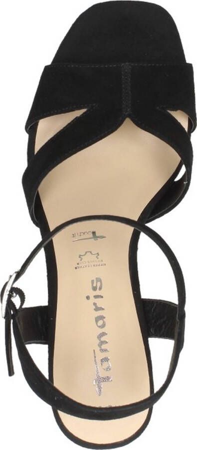 Tamaris Zwarte Suède Sandalette met Enkelbandje Black Dames - Foto 12