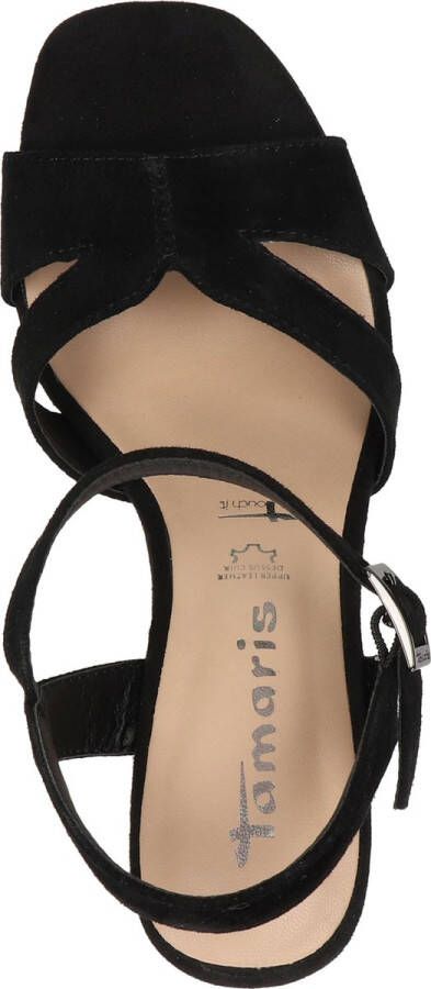 Tamaris Zwarte Suède Sandalette met Enkelbandje Black Dames - Foto 14