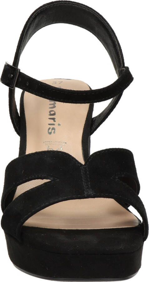 Tamaris Zwarte Suède Sandalette met Enkelbandje Black Dames - Foto 15