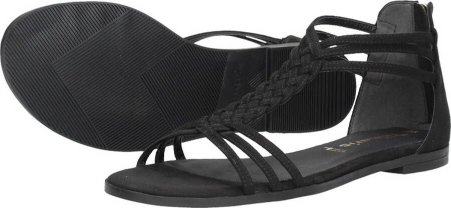 Tamaris Sandalen zwart Textiel Dames