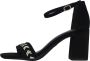 Tamaris Stijlvolle zwarte leren hoge hak sandalen Black Dames - Thumbnail 62