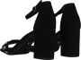 Tamaris Stijlvolle zwarte leren hoge hak sandalen Black Dames - Thumbnail 64