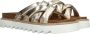 Tamaris Metallic Gouden Gevlochten Leren Slipper Yellow Dames - Thumbnail 16