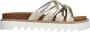Tamaris Metallic Gouden Gevlochten Leren Slipper Yellow Dames - Thumbnail 17