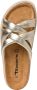 Tamaris Metallic Gouden Gevlochten Leren Slipper Yellow Dames - Thumbnail 6