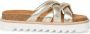 Tamaris Metallic Gouden Gevlochten Leren Slipper Yellow Dames - Thumbnail 12