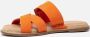 Tamaris Oranje Suède Gesp Slippers Orange Dames - Thumbnail 6