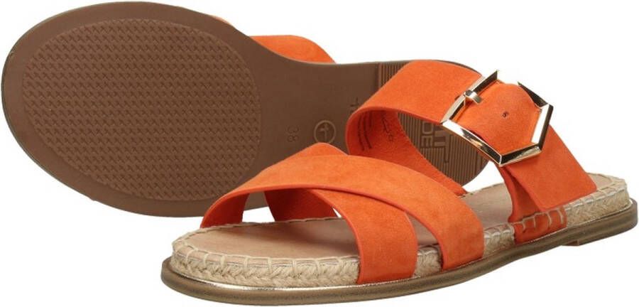 Tamaris Slippers oranje Dames