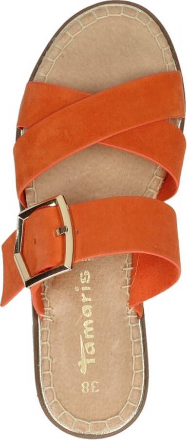 Tamaris Slippers oranje Dames