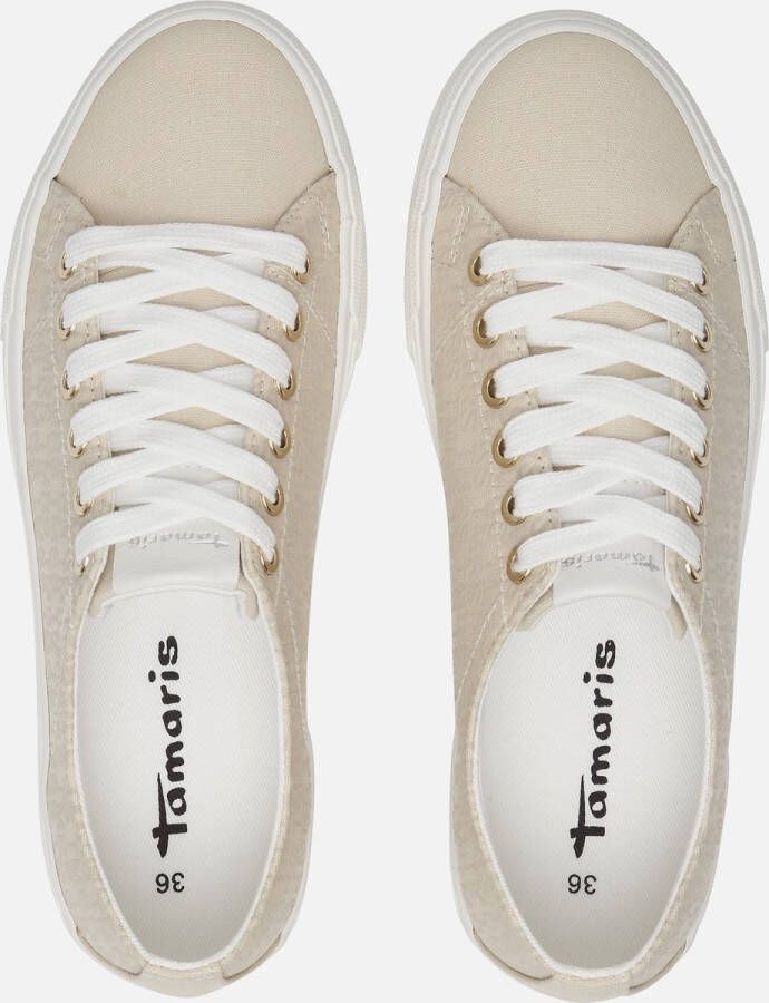 Tamaris Sneakers beige Canvas Dames