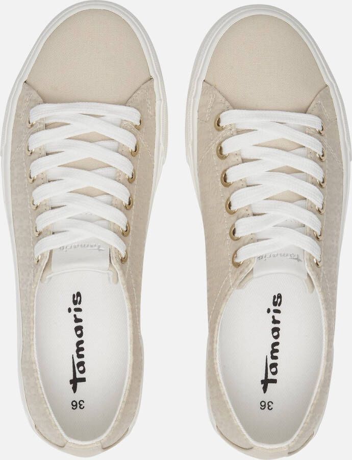 Tamaris Sneakers beige Canvas Dames