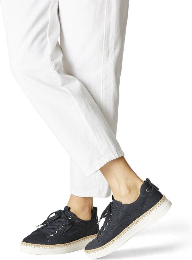 Tamaris Sneakers blauw Leer Dames