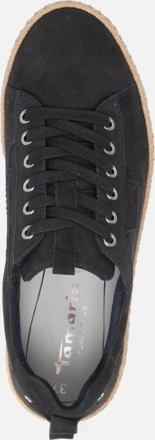 Tamaris Sneakers blauw Leer Dames