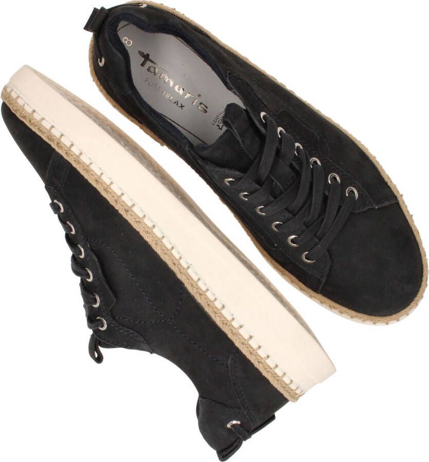Tamaris Sneakers blauw Leer Dames