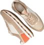 Tamaris Trendy Bruine Sneakers met Witte en Oranje Accenten Beige Dames - Thumbnail 4