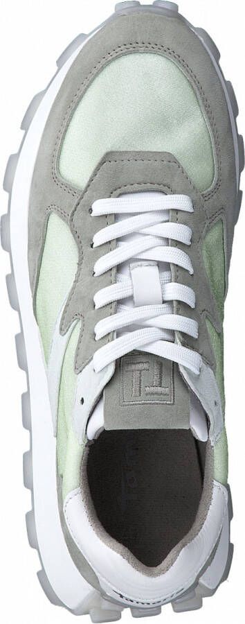 Tamaris Sneakers groen Imitatieleer Dames
