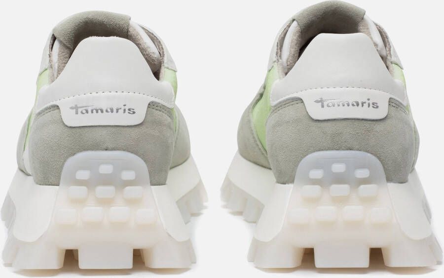 Tamaris Sneakers groen Imitatieleer Dames