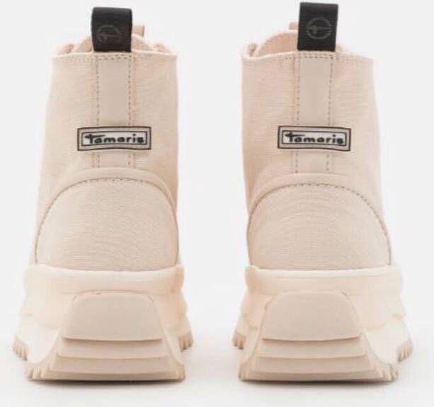 Tamaris Veterboots Dames Canvas Beige