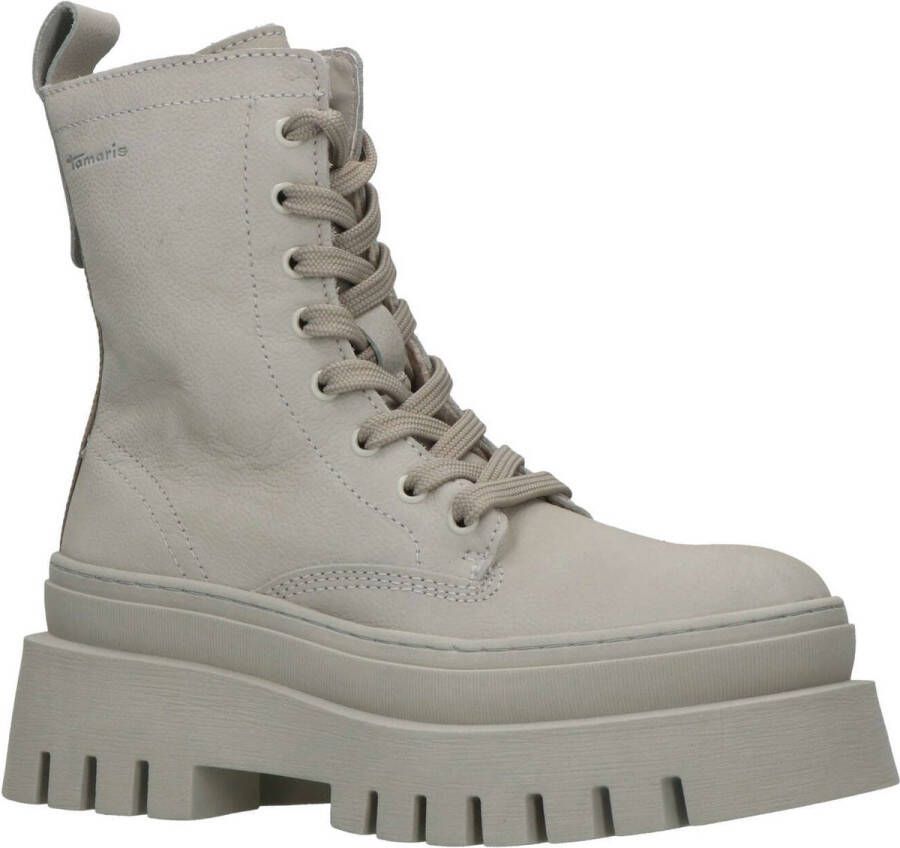 Tamaris Veterboots grijs Leer