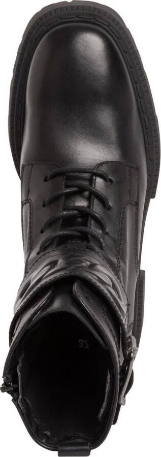 Tamaris Veterboots zwart Leer