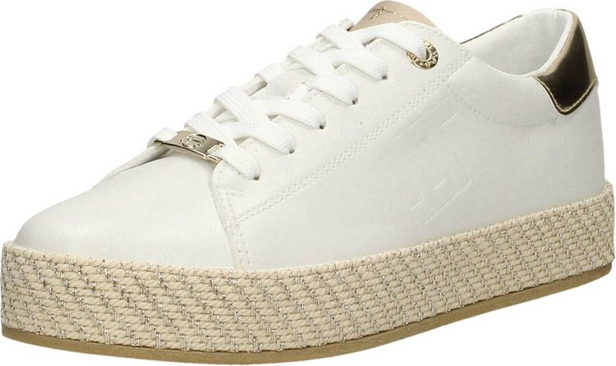 Tamaris Plateausneakers plateau vrijetijdsschoen lage schoen veterschoen in materiaalmix - Foto 8