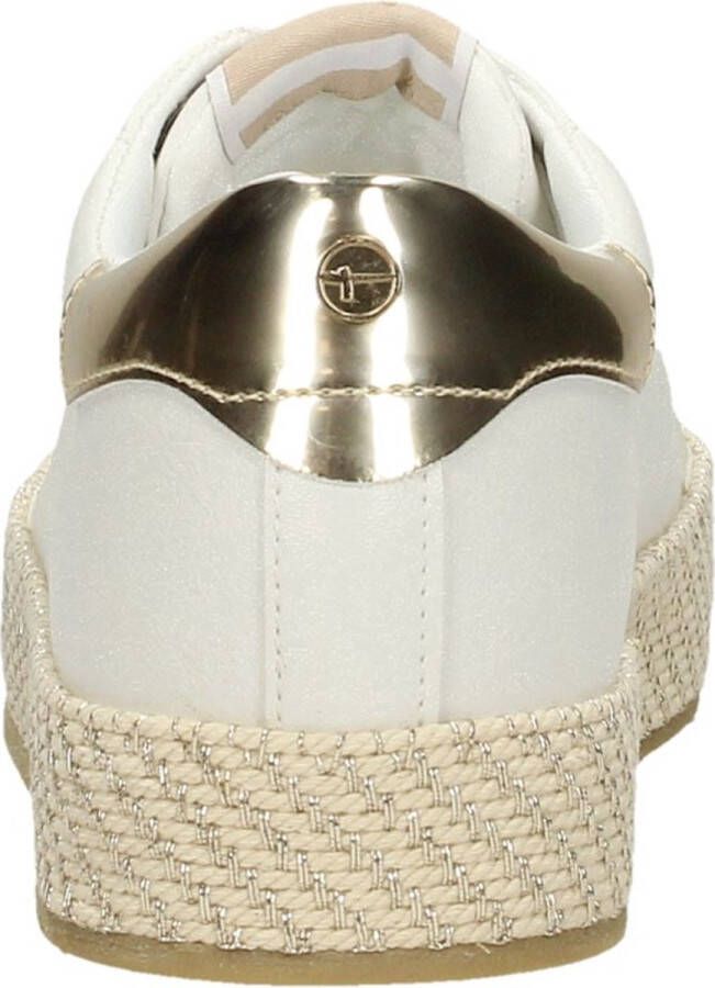 Tamaris Plateausneakers plateau vrijetijdsschoen lage schoen veterschoen in materiaalmix - Foto 7