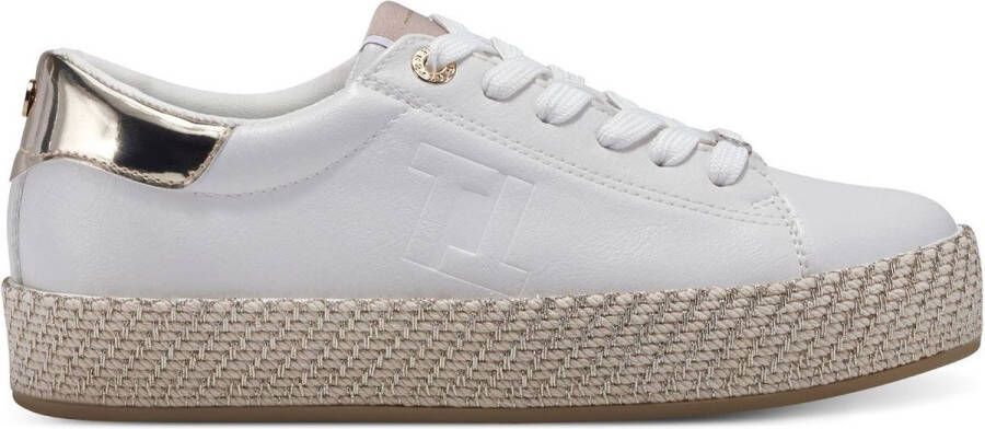 Tamaris Plateausneakers plateau vrijetijdsschoen lage schoen veterschoen in materiaalmix - Foto 19