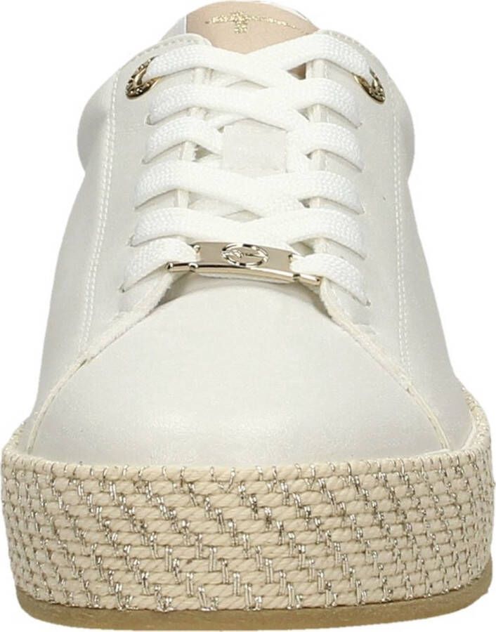 Tamaris Plateausneakers plateau vrijetijdsschoen lage schoen veterschoen in materiaalmix - Foto 6