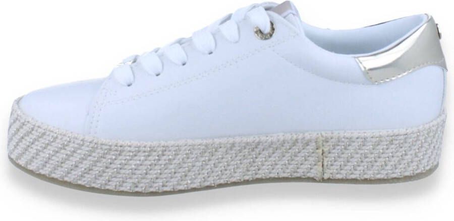 Tamaris Plateausneakers plateau vrijetijdsschoen lage schoen veterschoen in materiaalmix - Foto 14