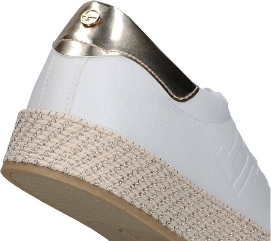 Tamaris Plateausneakers plateau vrijetijdsschoen lage schoen veterschoen in materiaalmix - Foto 5